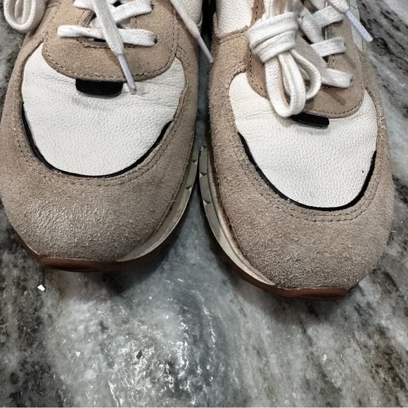 MadeWell Kick Off Sneakers in Leather & Spot Dot Calf Hair W8 - Picture 12 of 12